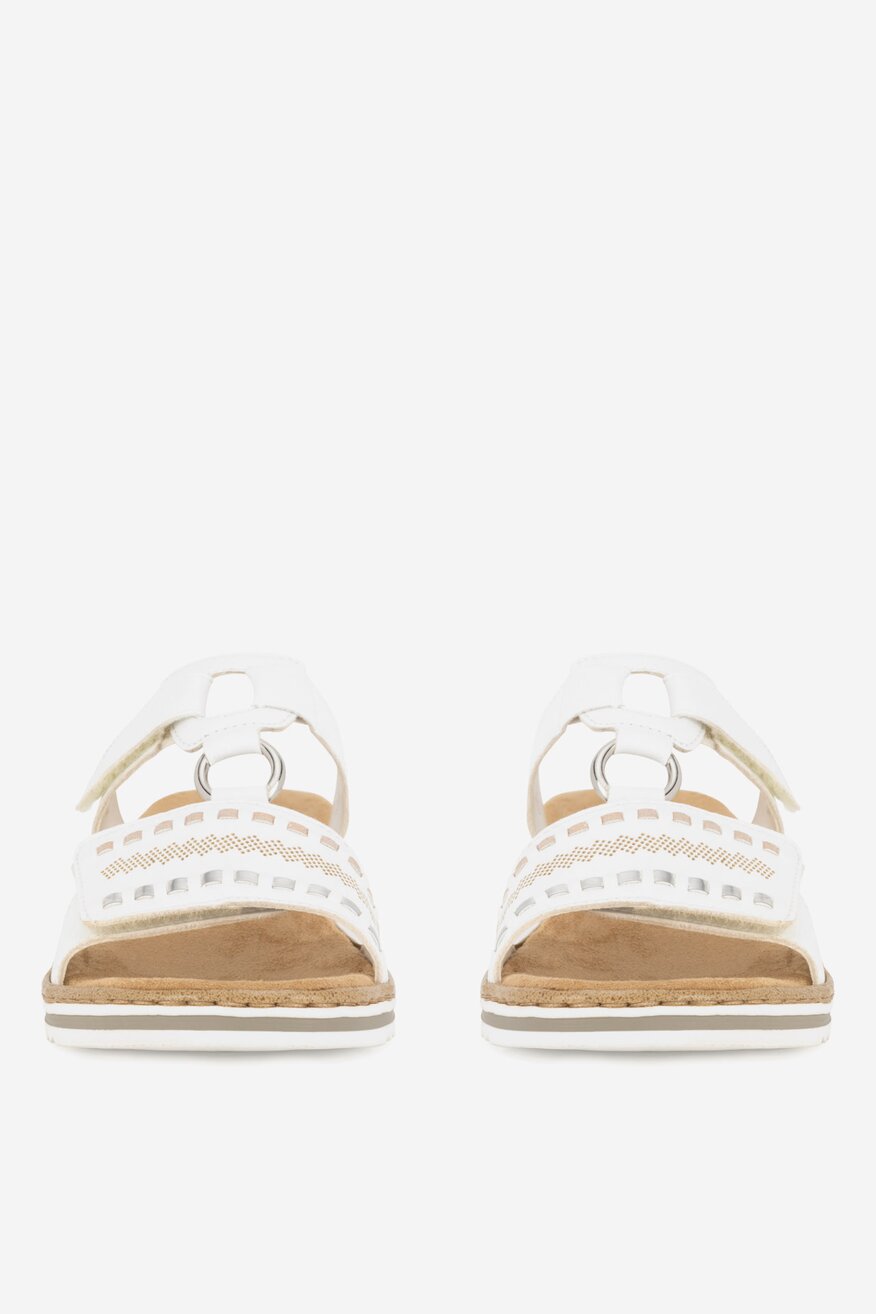 Rieker - Klapki na koturnie - 2230056228976