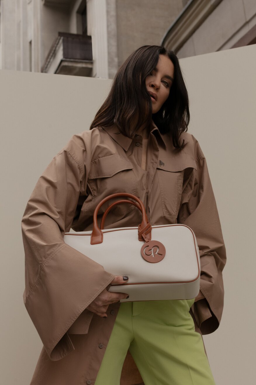 
                Gino Rossi - Torebka skórzana biała - 5903698770284