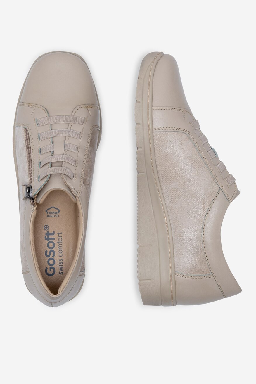 Go Soft - Półbuty skórzane na koturnie - 5905588384687
