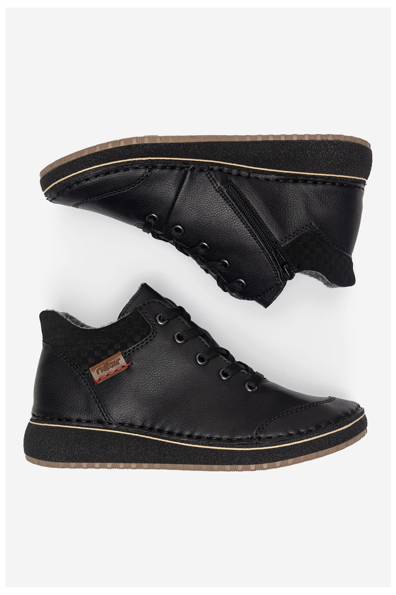 Duboke cipele Rieker 50902-00 CRNA