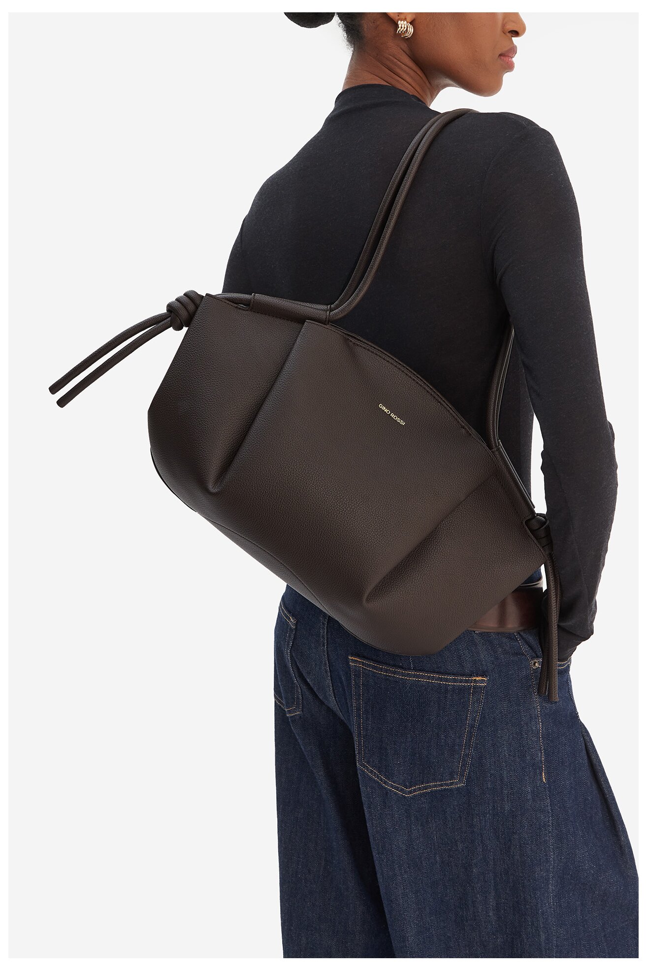 Дамска чанта Gino Rossi RC-19683 КАФЯВ