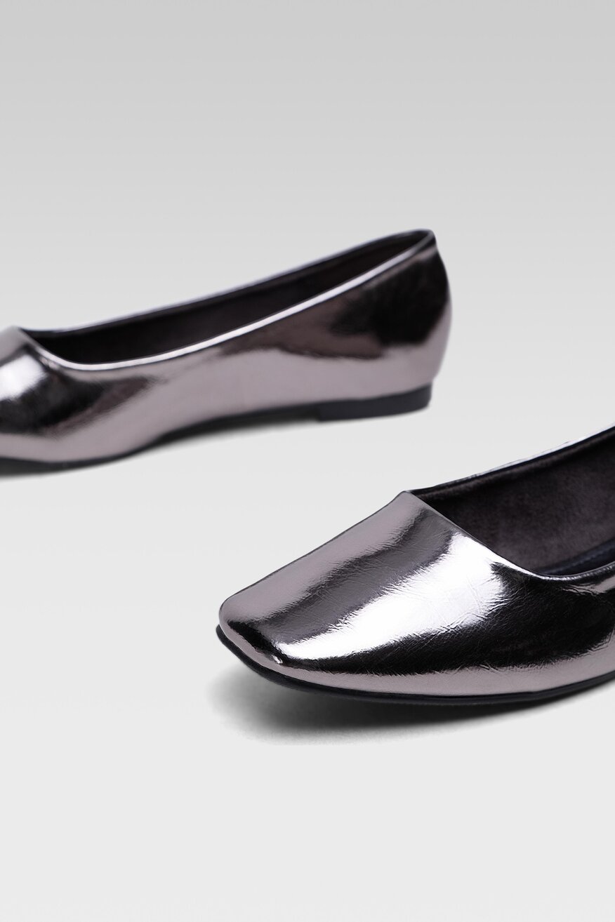 
                Jenny Fairy - Baleriny metaliczne srebrne - 5904248588717