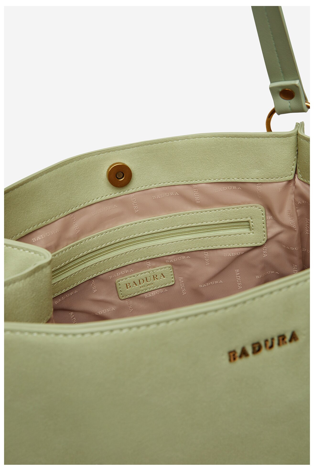 Kézitáska Badura WEN-13 VILÁGOS OLAJZÖLD