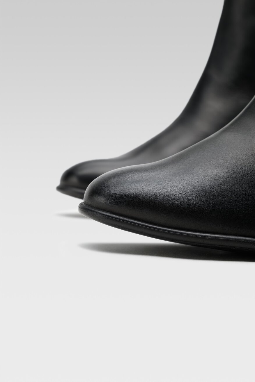 
                Lasocki - Skórzane botki czarne - 5903698858807