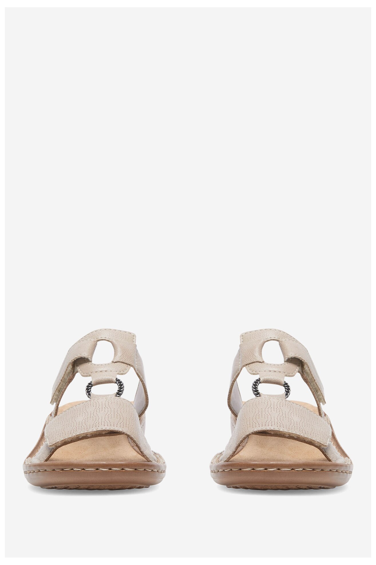 Klapki Rieker 60885-62 Beżowy