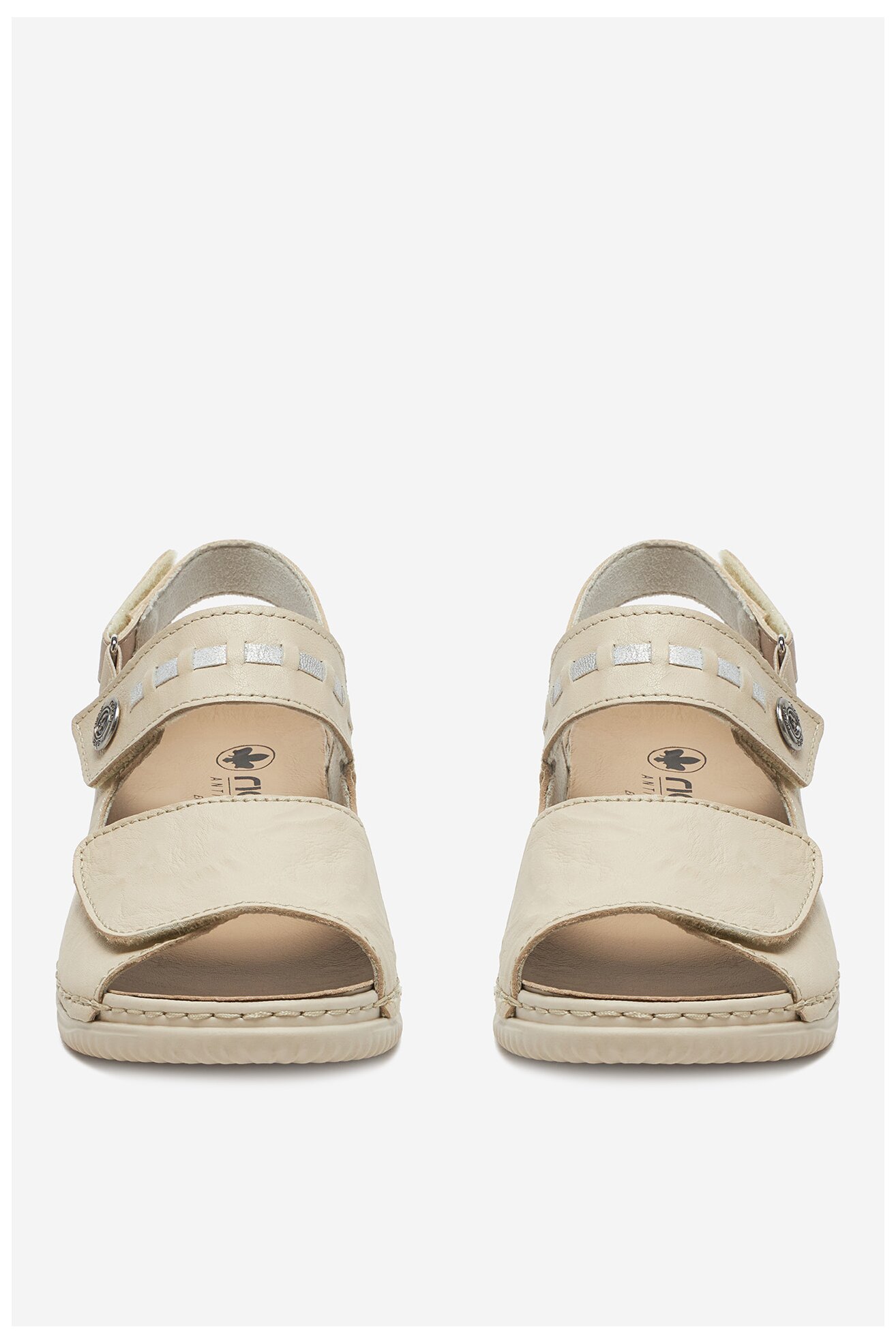 Sandały Rieker V7473-61 Beżowy jasny