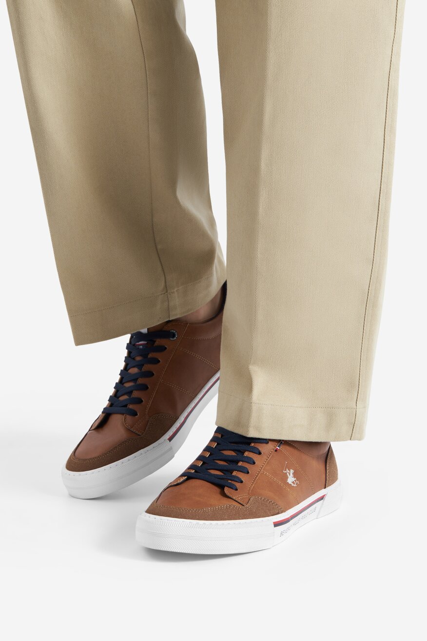 
                Vászoncipő Beverly Hills Polo Club BARNA - 5905588836247