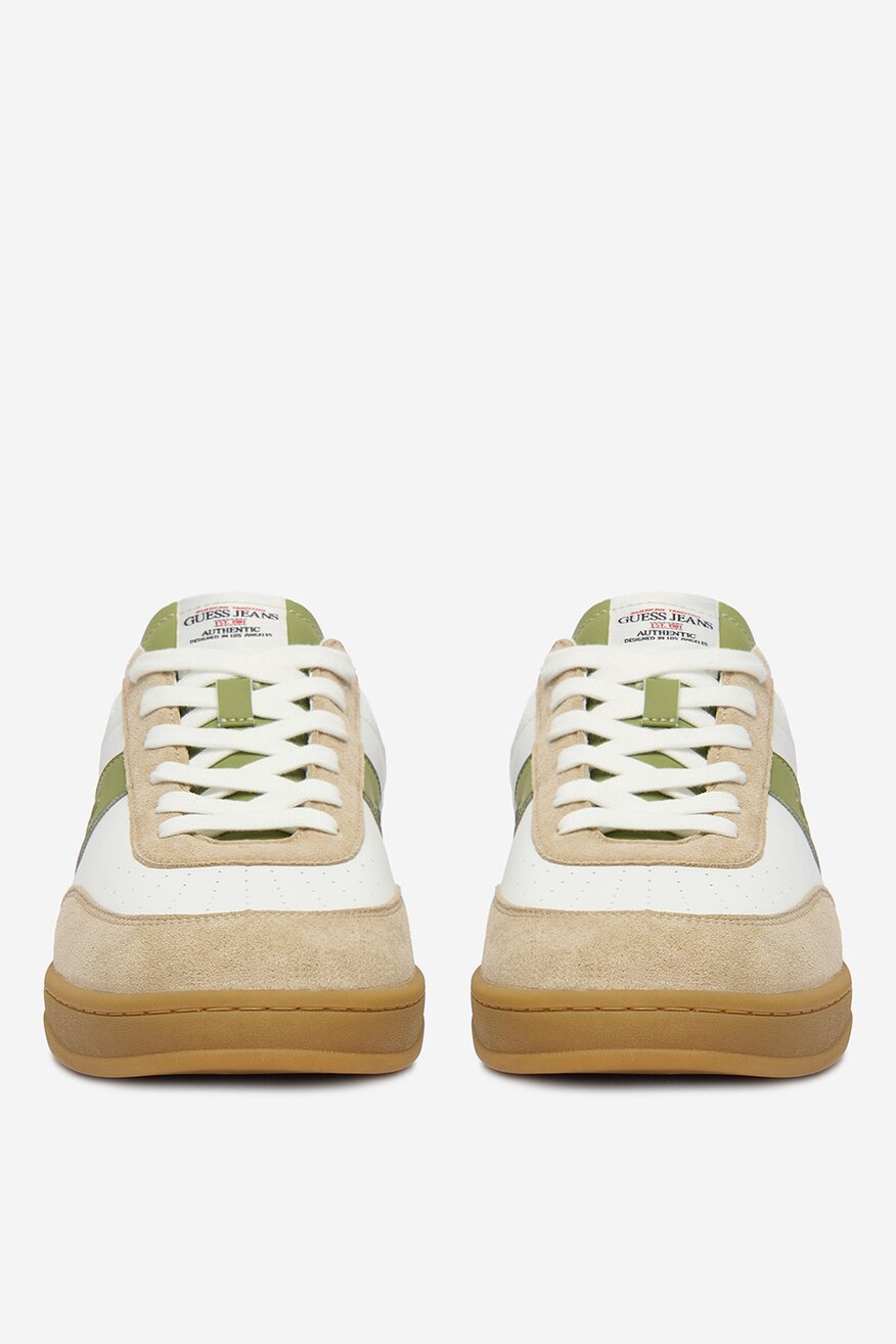 GUESS JEANS - Sneakersy skórzane - 5907964025955