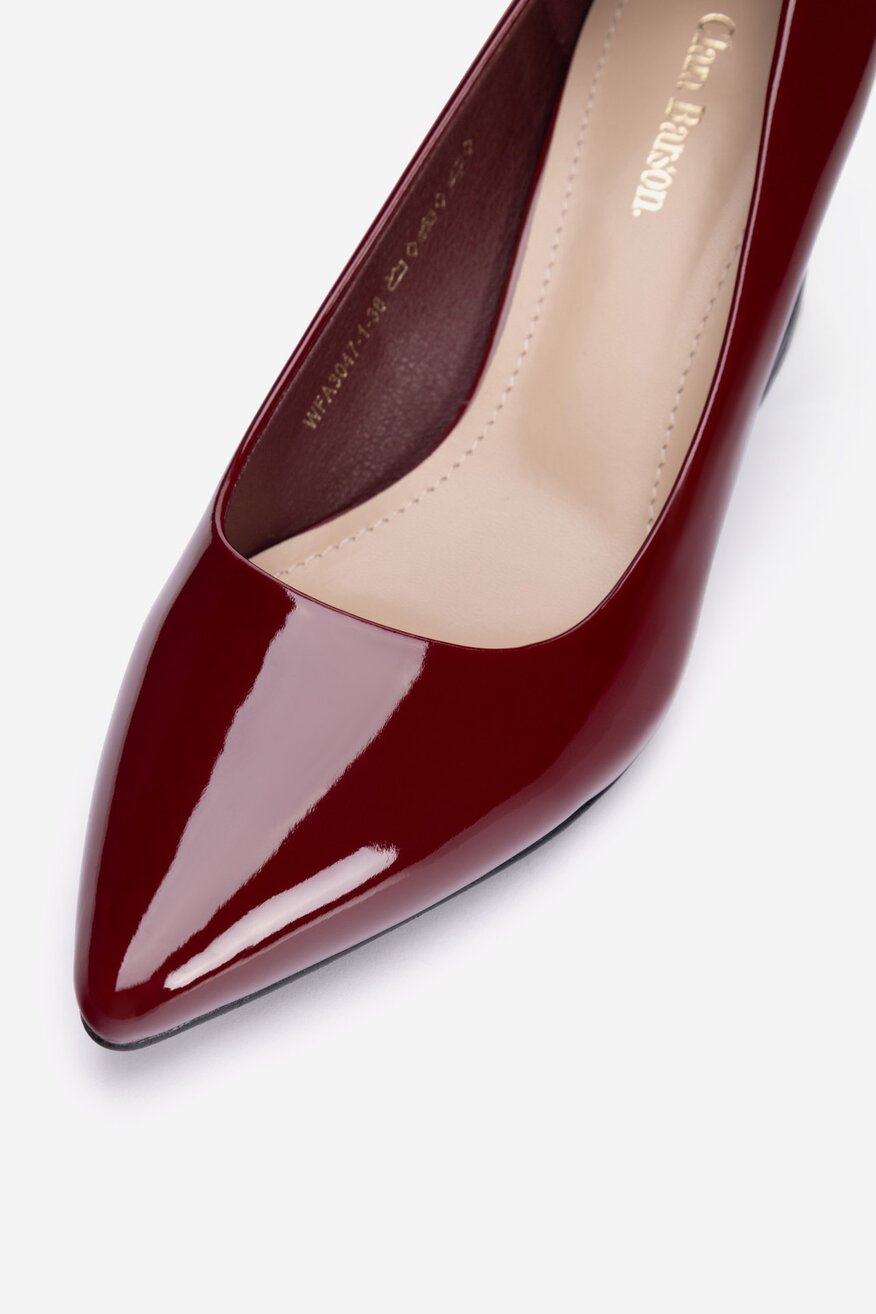 
                Туфлі-Човники Clara Barson БОРДОВИЙ - 5905588742340