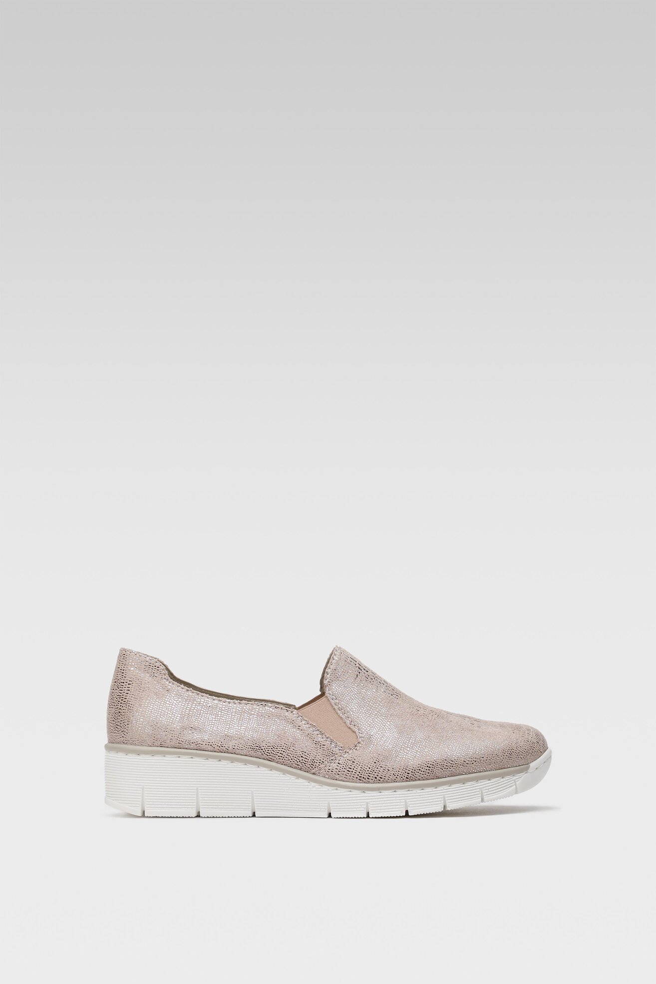 Félcipő Rieker 537B0-62 SÖTÉTBÉZS