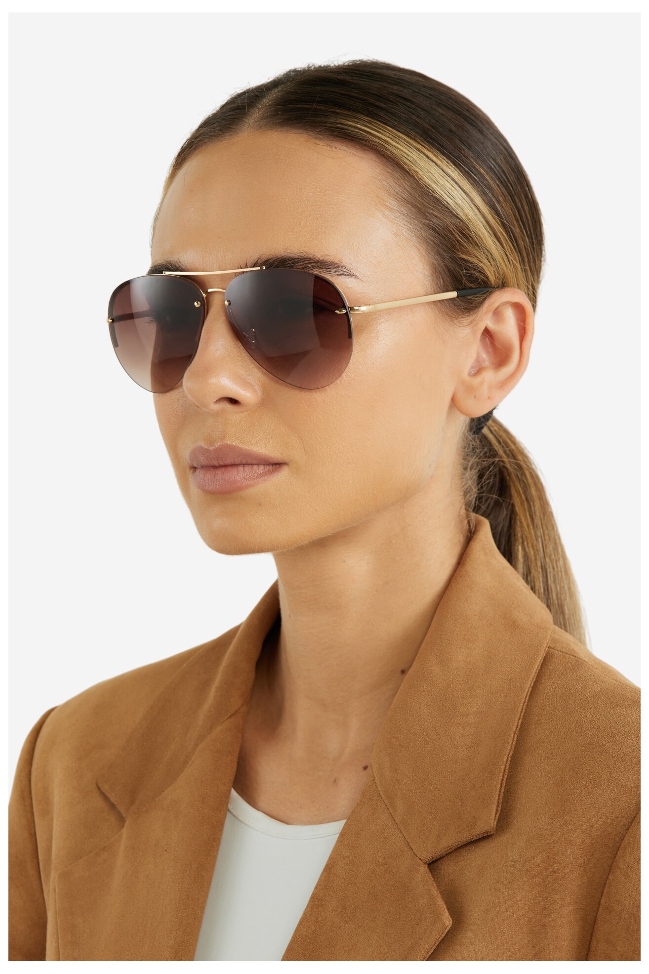 Okulary damskie Gino Rossi MR22LQ006S-1 Brązowy