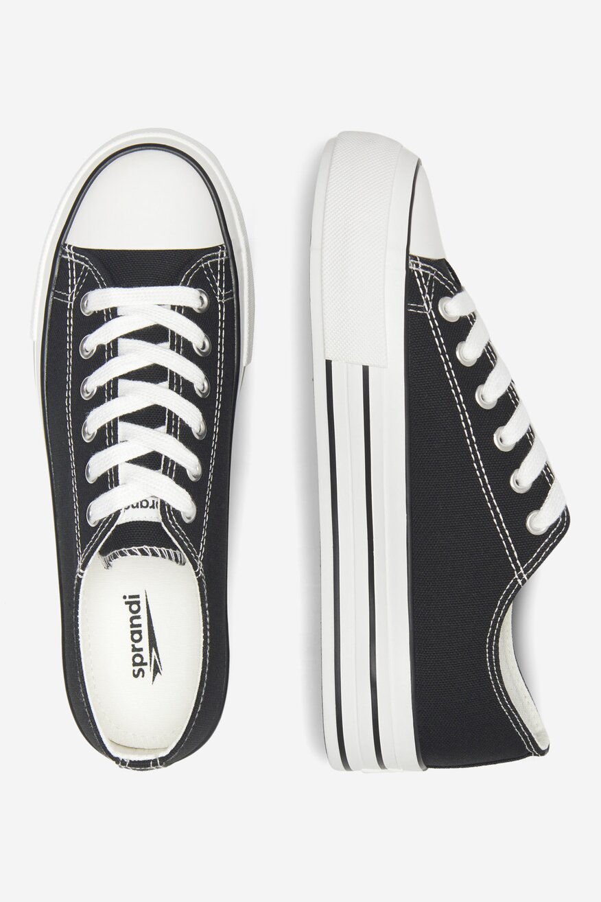 Pantofi pânză Sprandi NEGRU - 5905588397670