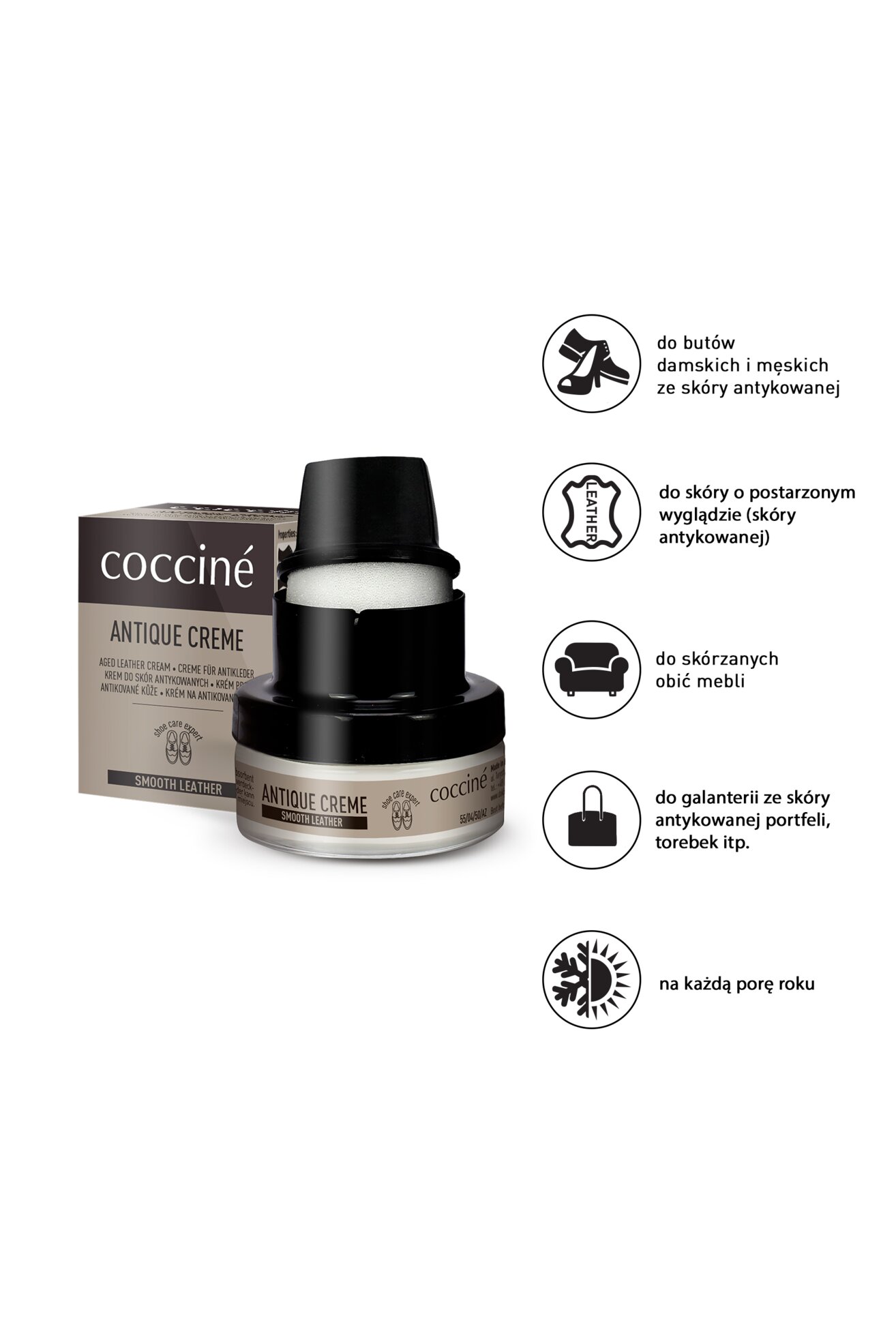 Kosmetyki do obuwia Coccine ANTIQUE CREME 50 ml v.Z -