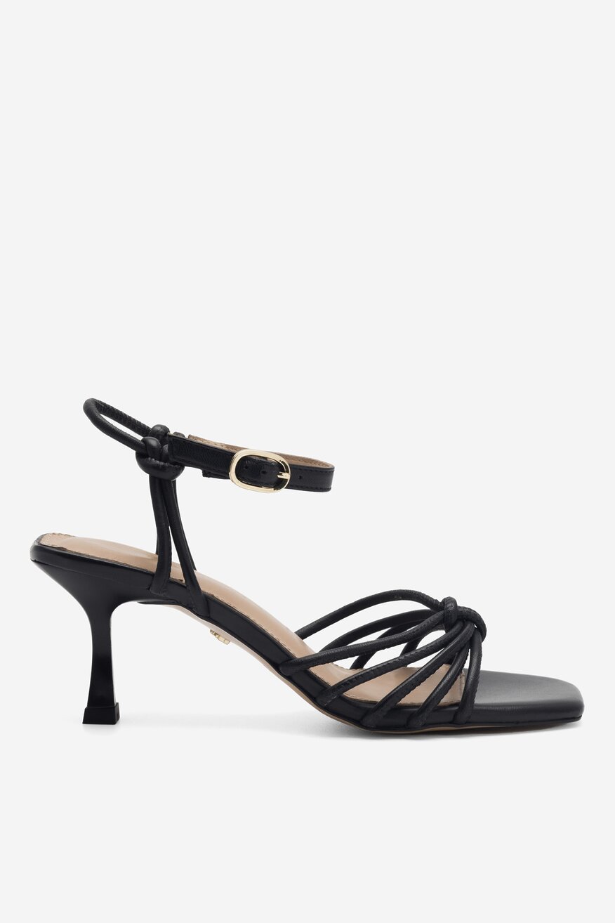 
                RAGE AGE - Skórzane sandały czarne - 5904862797335