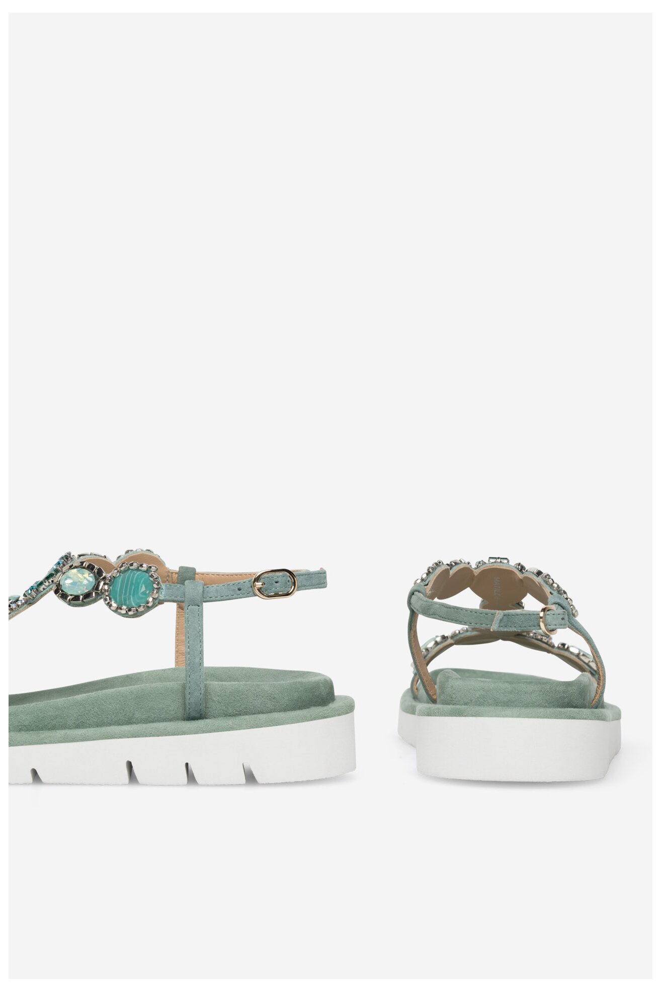 Sandały EVA MINGE MATILDE-V1175-95 Zielony