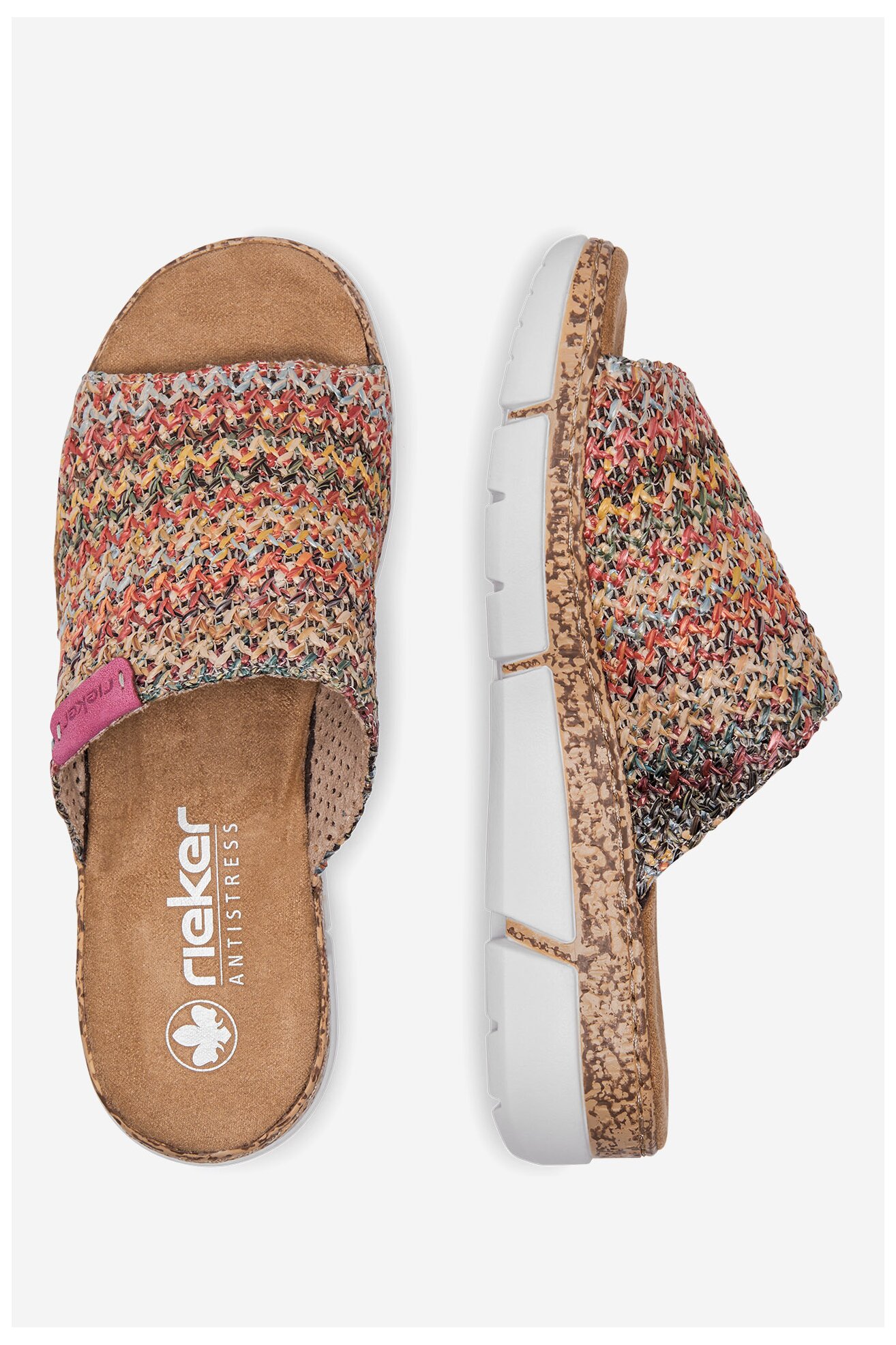 Klapki Rieker V2369-90 MIX