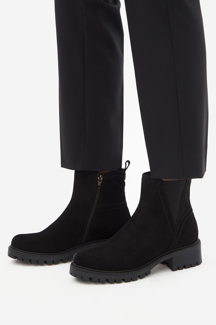 
                Lasocki - Botki skórzane ocieplane - 5906751227305