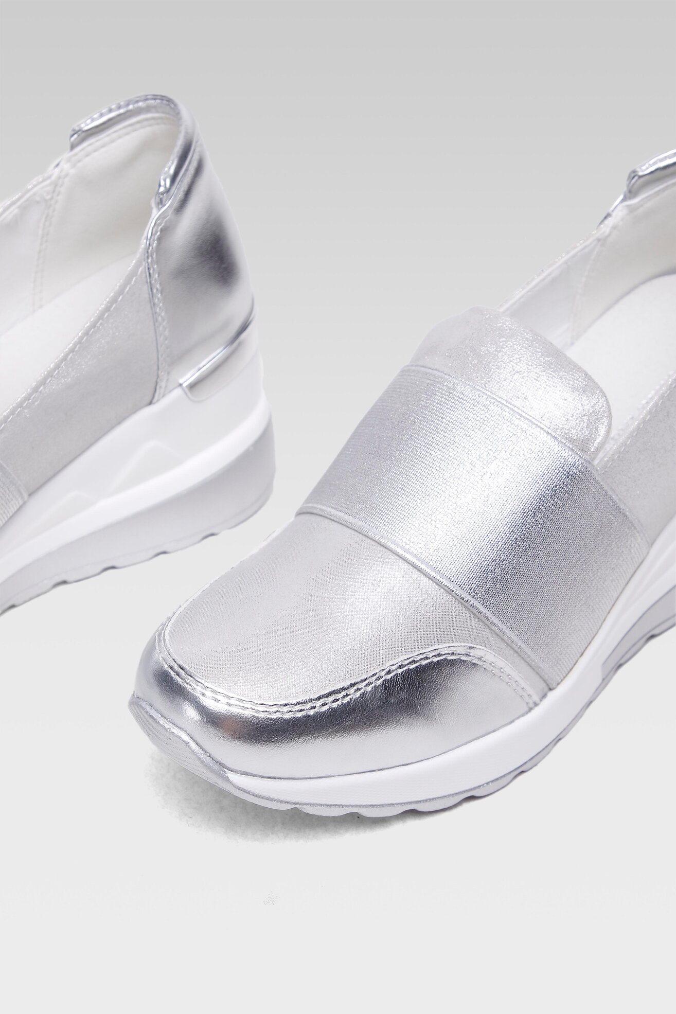 Półbuty Clara Barson WS2229-22 Srebrny