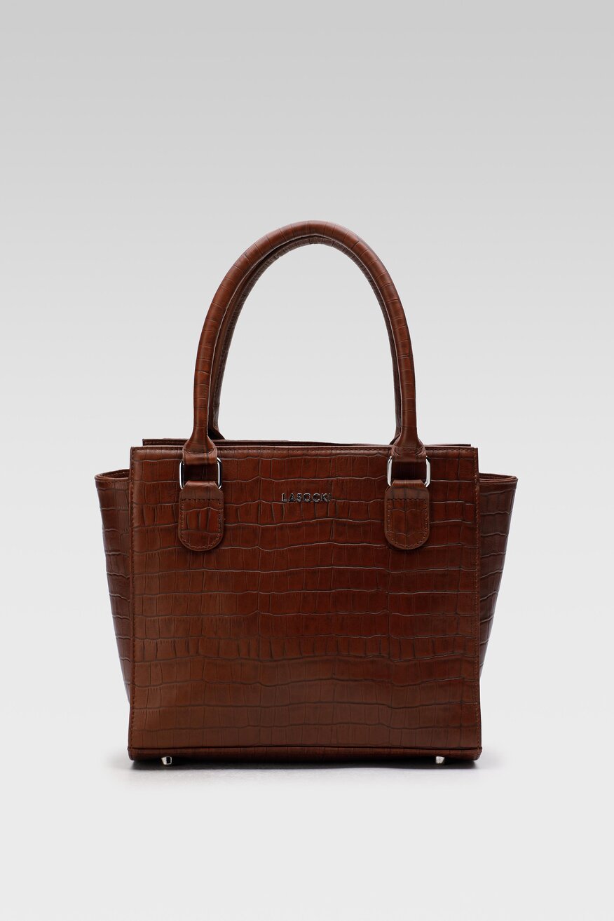 
                Lasocki - Torebka skórzana ze zwierzęcym motywem - 5904862072838