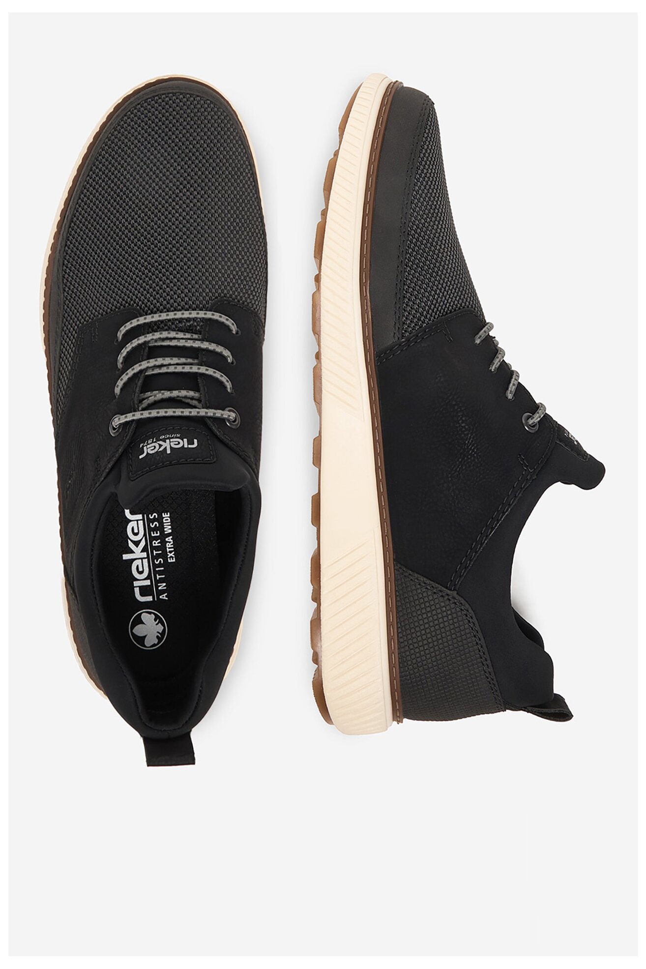 Półbuty Rieker CEO-B3354-00 Czarny