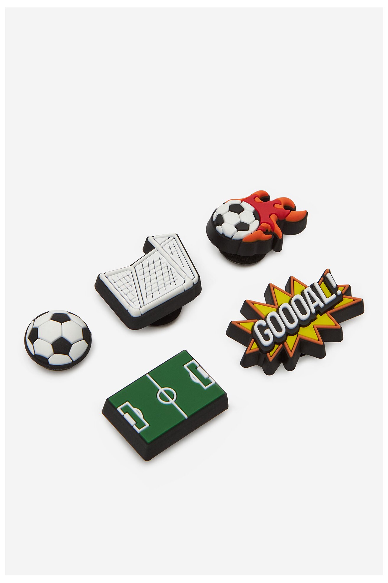 Dekoracija za cipele Crocs FUTBOL 5 PACK 10015249 MIKS