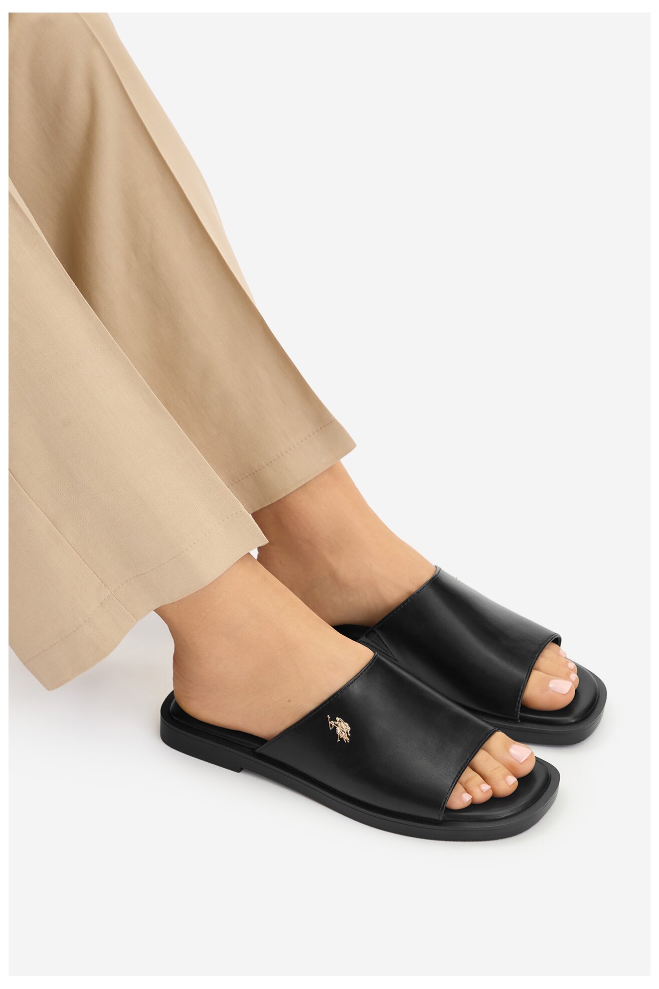 Klapki U.S. POLO ASSN. EO-MARINA003W/6Y1 Czarny