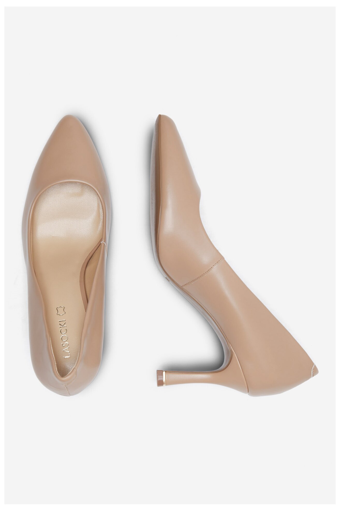 Pantofi cu toc Lasocki WYL3794-1Z BEJ