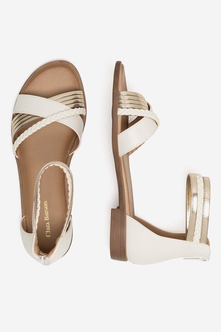 Sandale Clara Barson ALB - 5905588549673