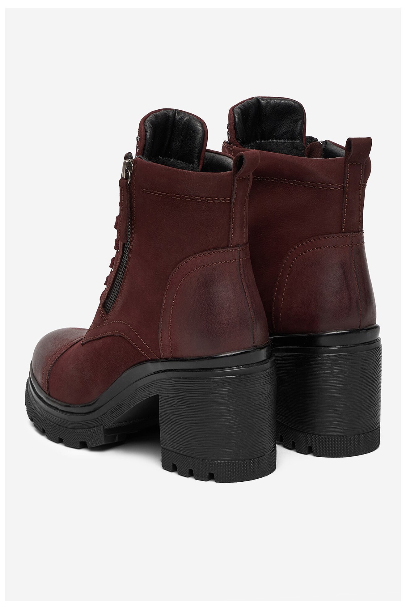 Šněrovací vyšší obuv Lasocki CEO-WI16-24474-02 BORDÓ