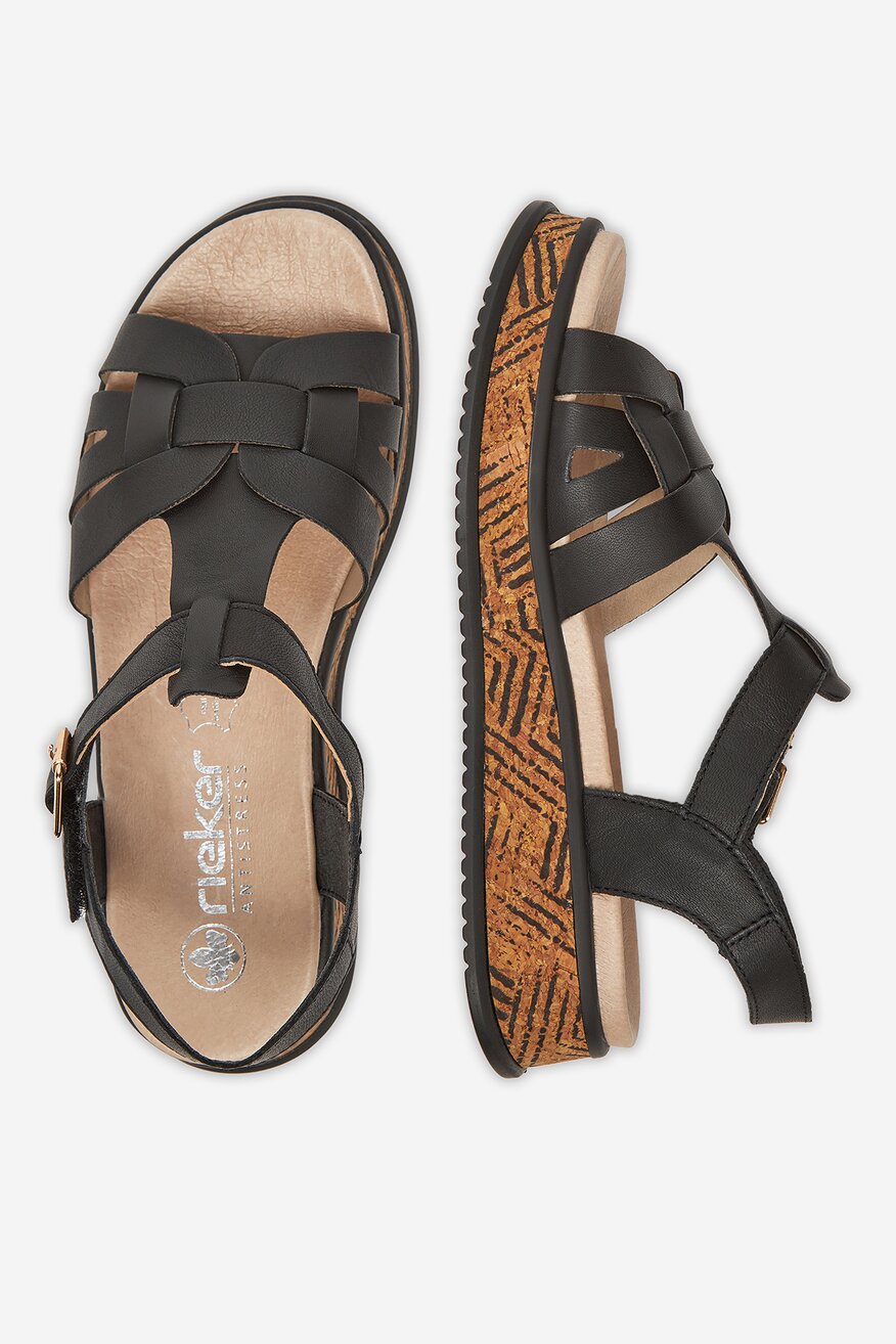 Sandale Rieker NEGRU - 2230078415248