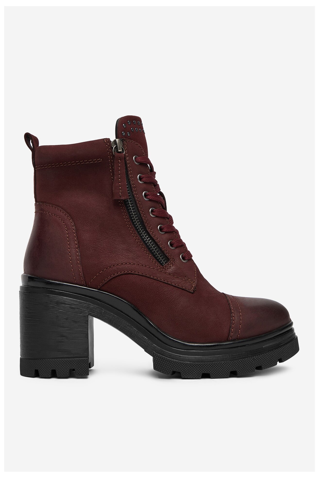 Šněrovací vyšší obuv Lasocki CEO-WI16-24474-02 BORDÓ