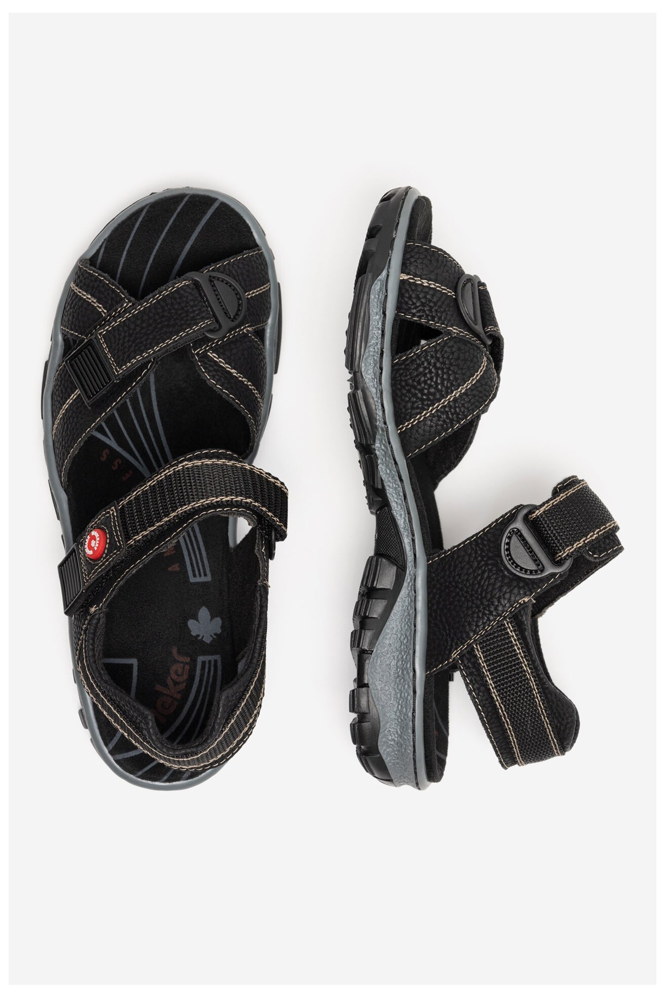 Sandały Rieker 68851-02 Czarny