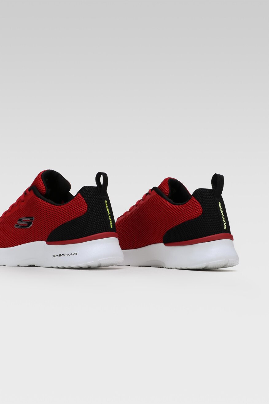 
                Skechers - Obuwie sportowe czerwone sznurowane - 5903698452326