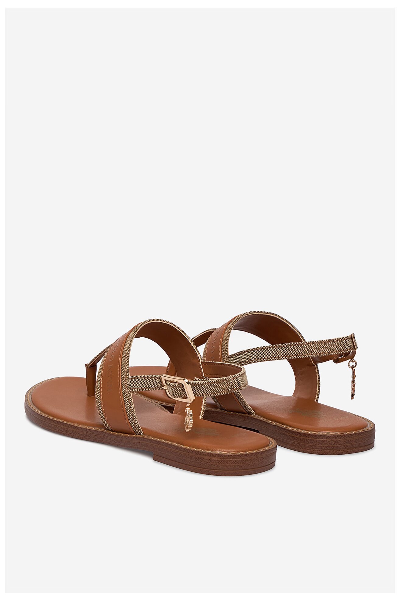 Sandały U.S. POLO ASSN. EO-CASSIE001W/6TY1 Camel