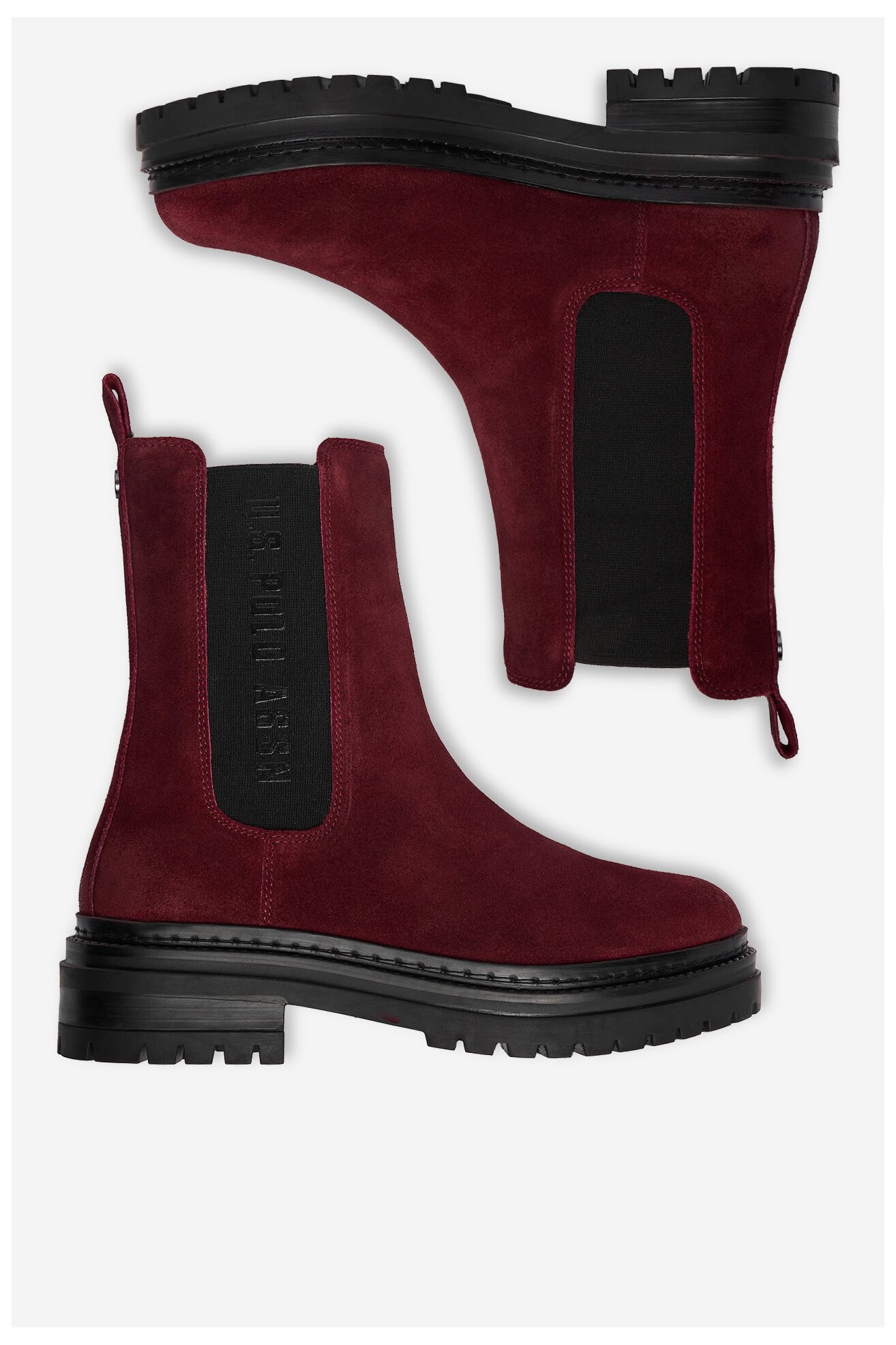 Bokacsizma U.S. POLO ASSN. CEO-VIZAG001W/ELE1 BORDÓ