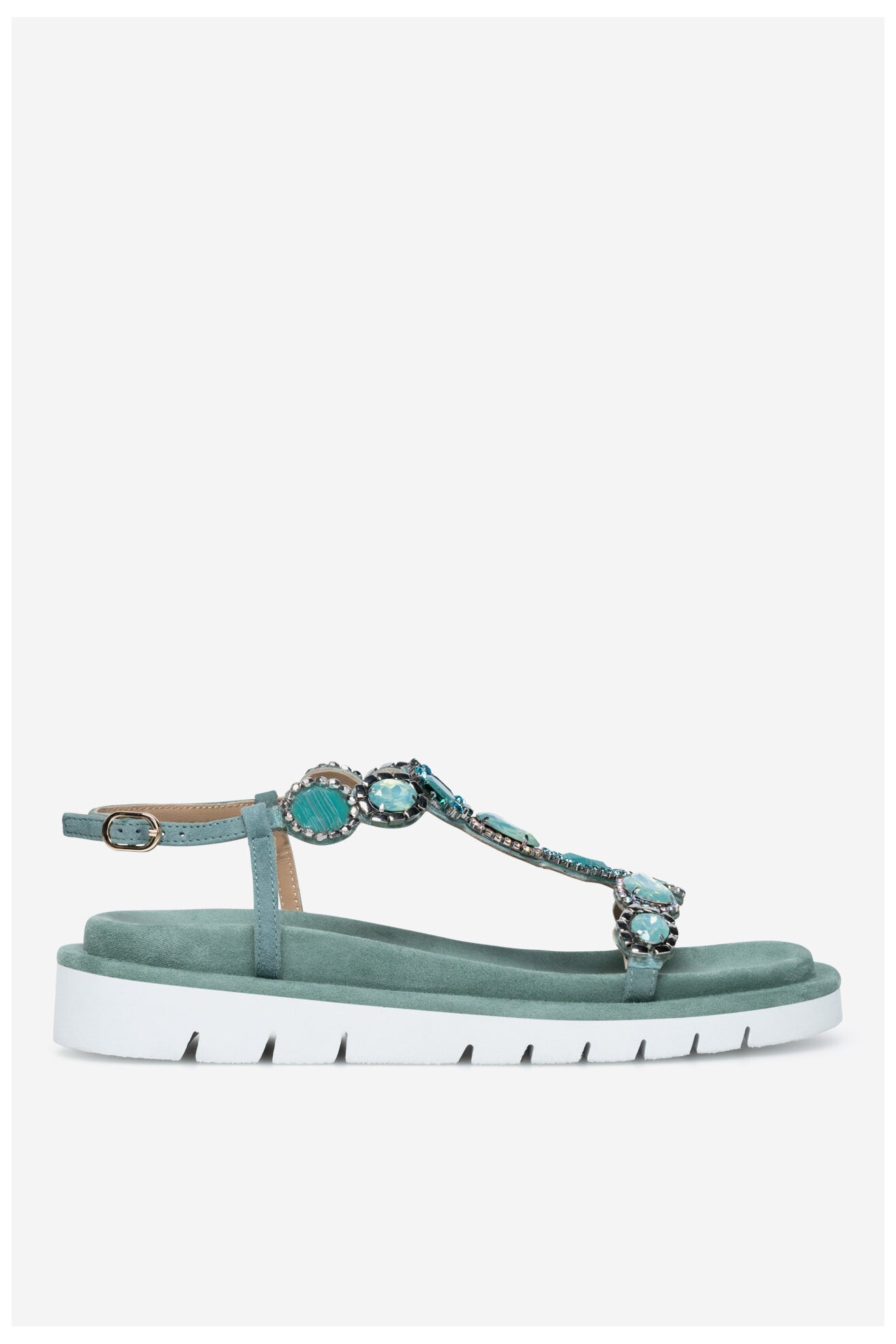 Sandały EVA MINGE MATILDE-V1175-95 Zielony