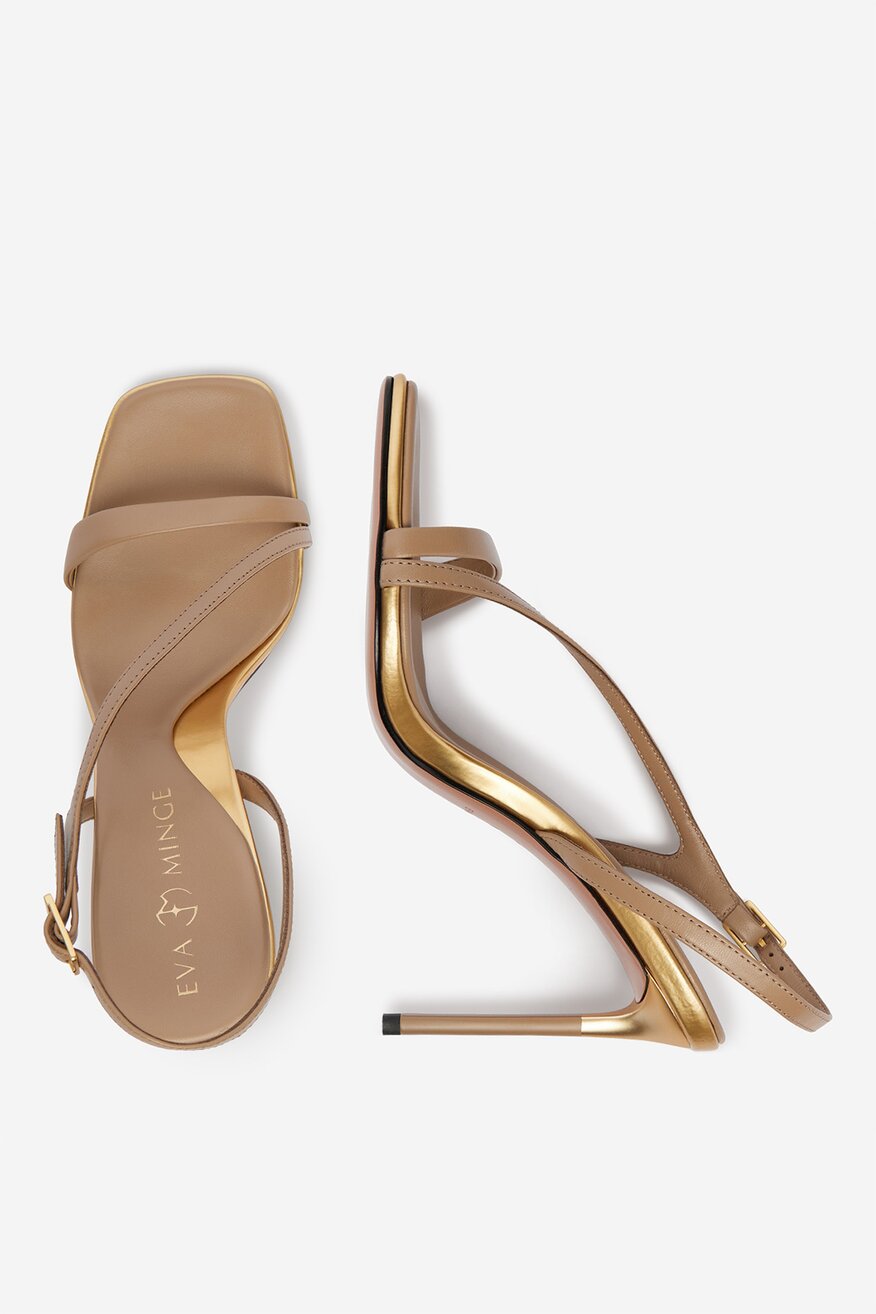 
                EVA MINGE - Sandały skórzane - 5906751796481