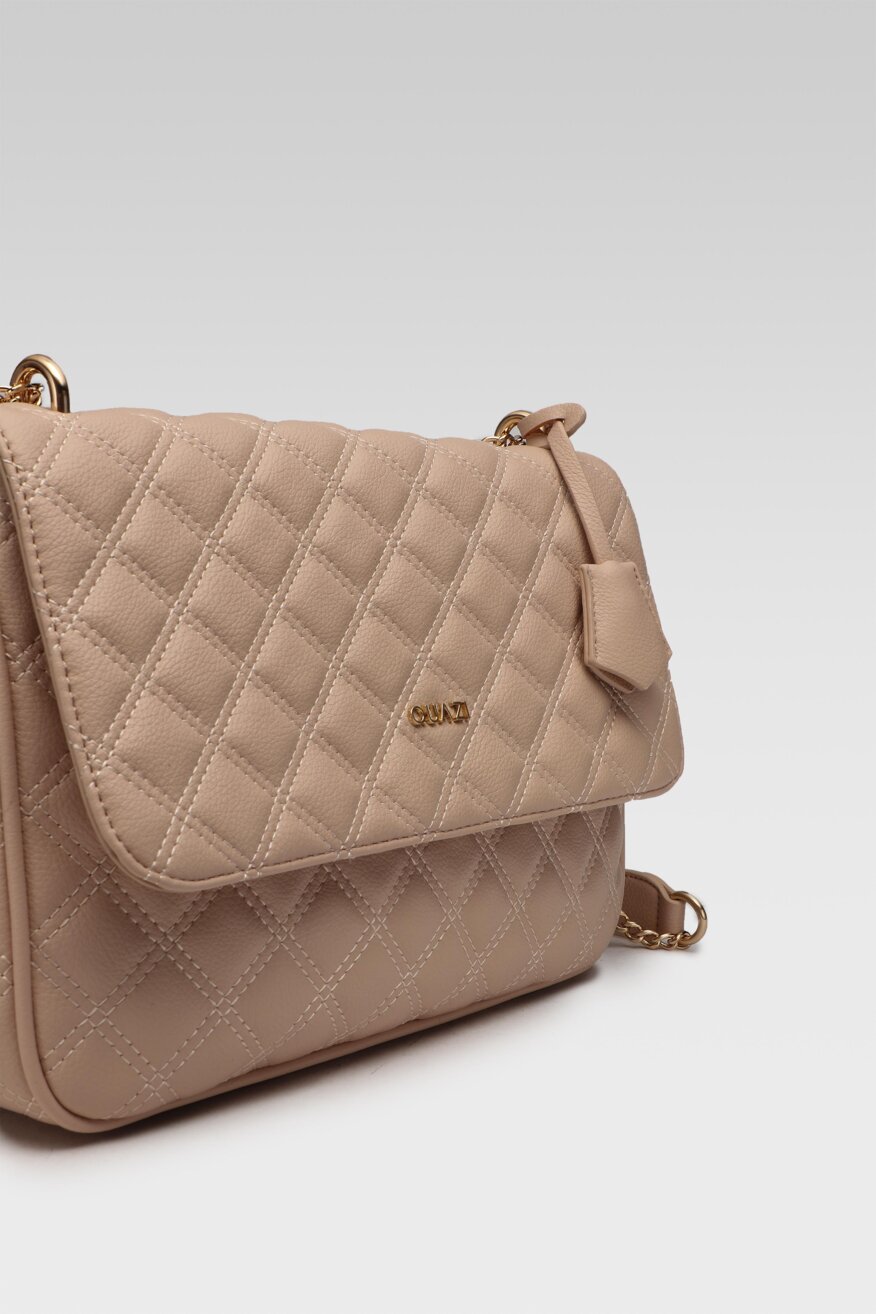 
                Quazi - Torebka pikowana beżowa - 5903698613482
