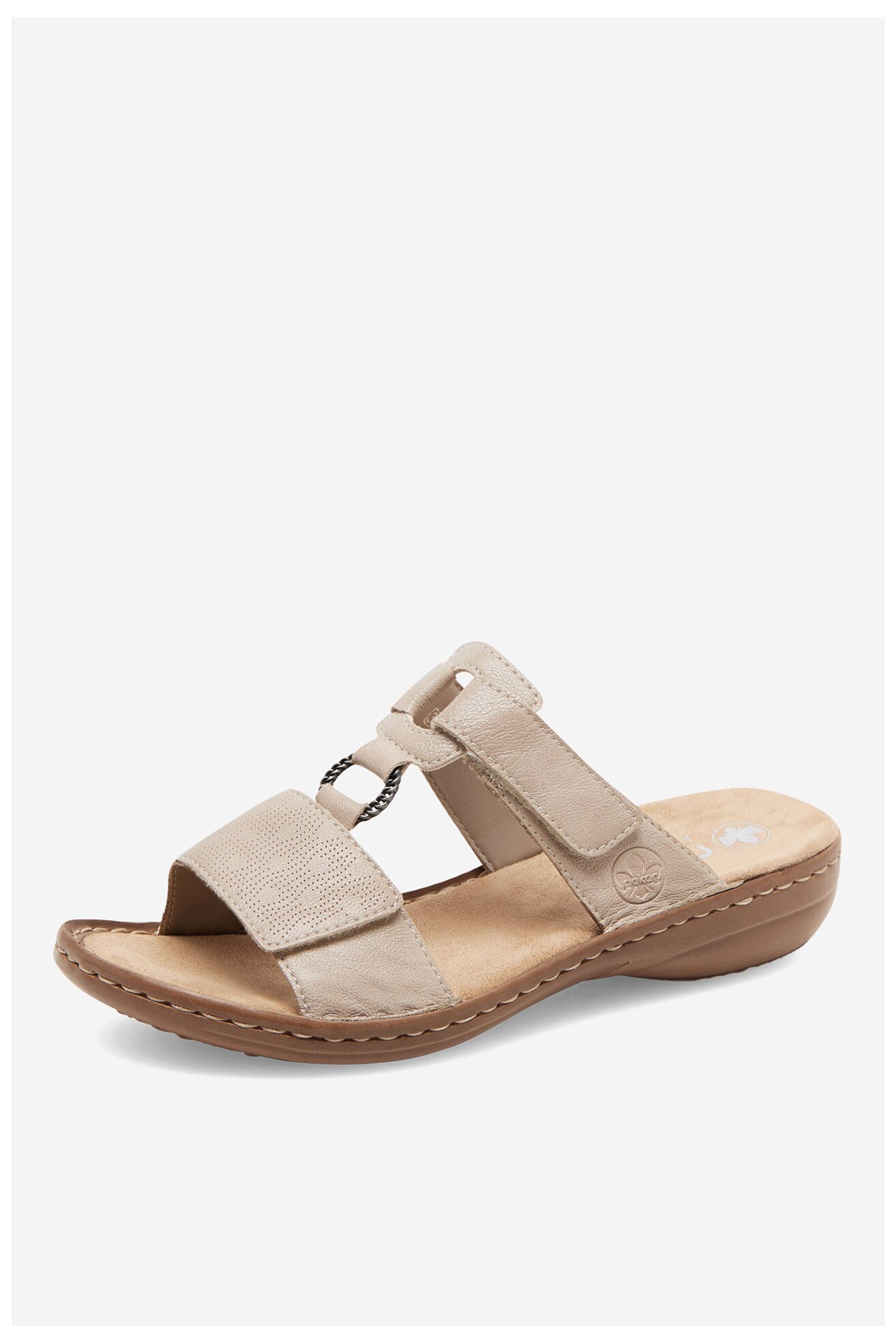 Klapki Rieker 60885-62 Beżowy