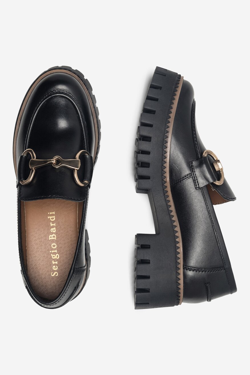 Sergio Bardi - Loafersy skórzane - 5905588849261