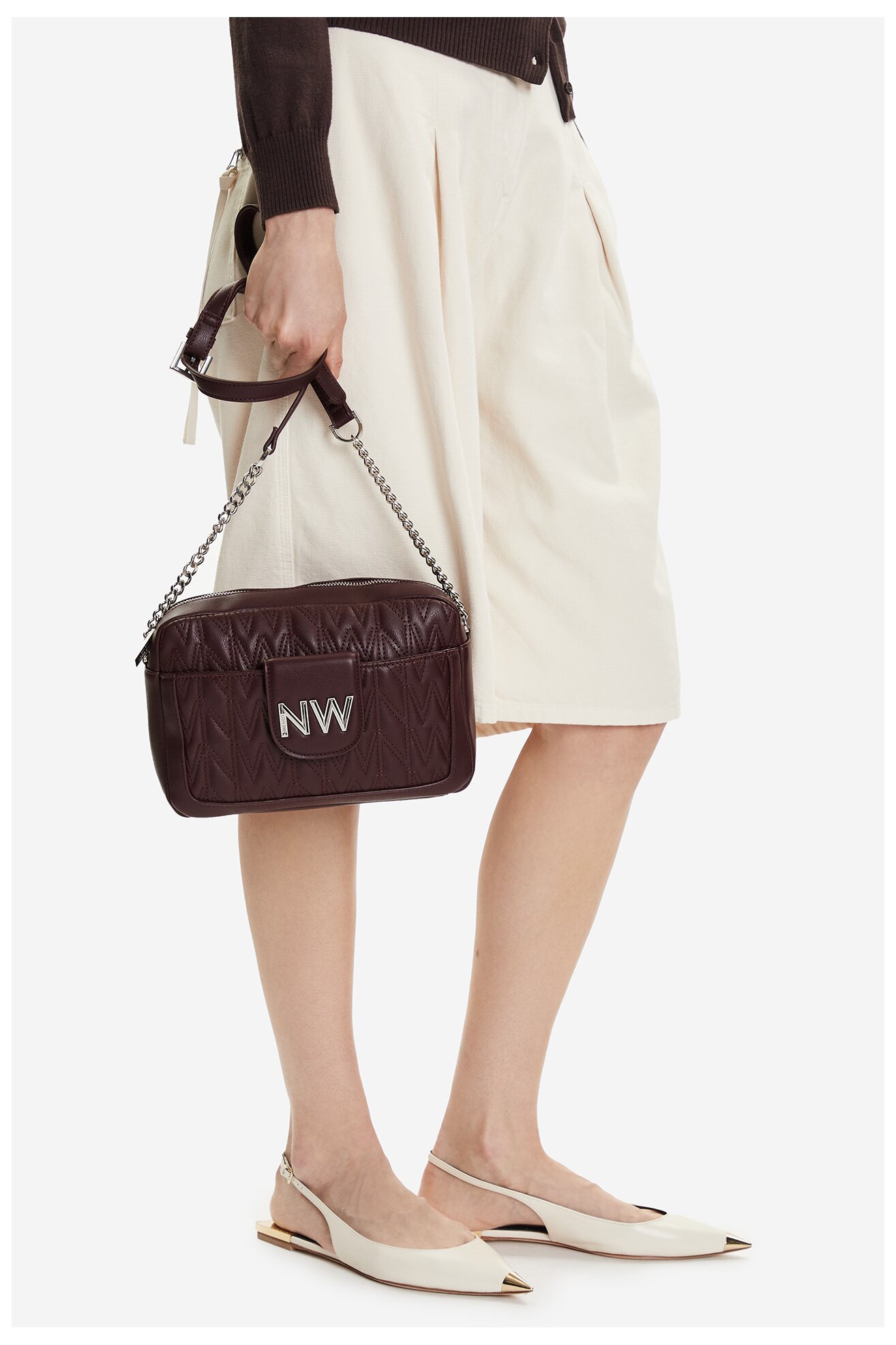 Kézitáska NINE WEST CEO-ASTORIA-ALLURE-01-LX10166 BORDÓ