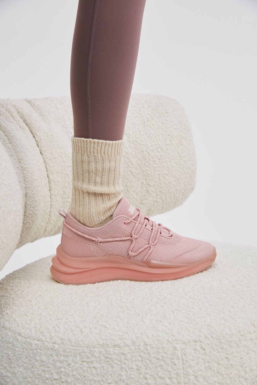 Sprandi - Obuwie sportowe różowe sznurowane - 5904248430764