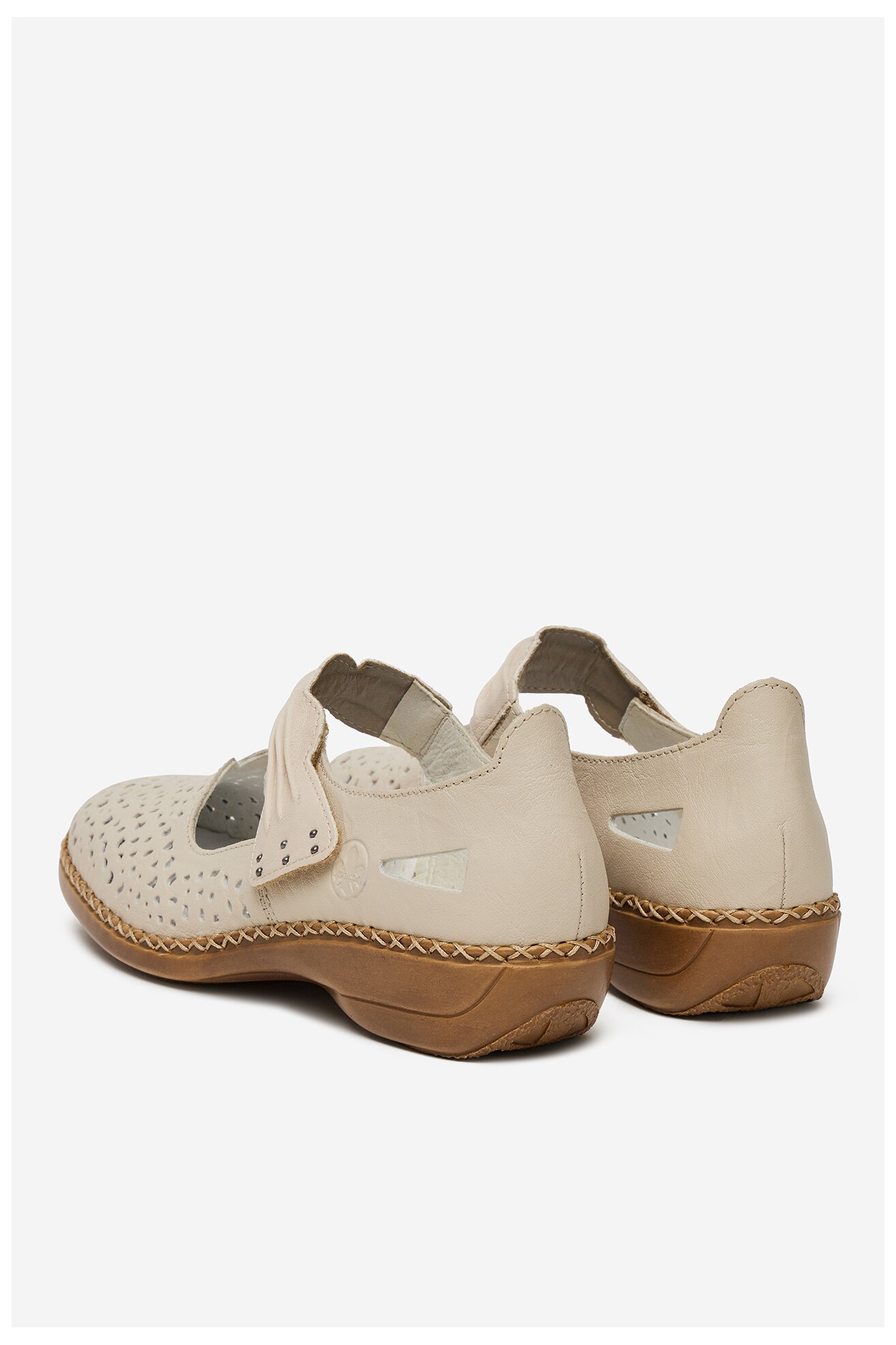 Baleriny Rieker 41399-60 Beżowy