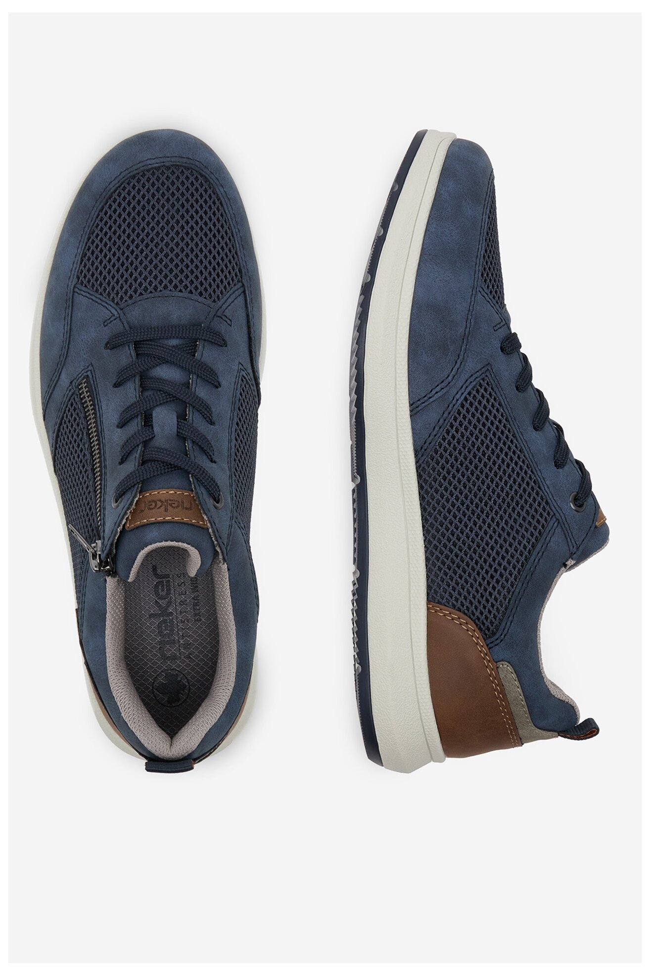 Sneakers Rieker 16901-14 Granatowy