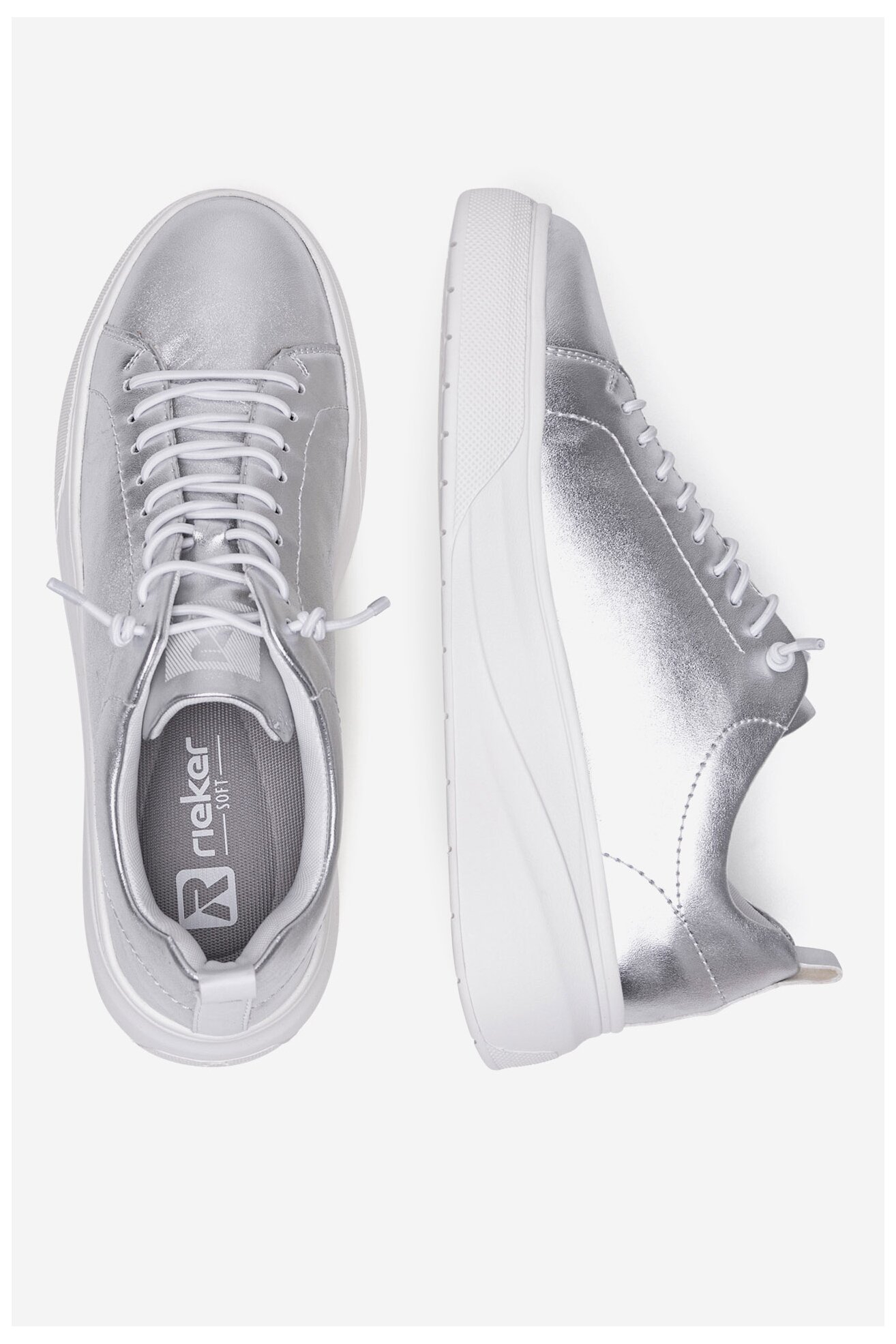 Кросівки Rieker Revolution Lifestyle W2301-90 СРІБНИЙ