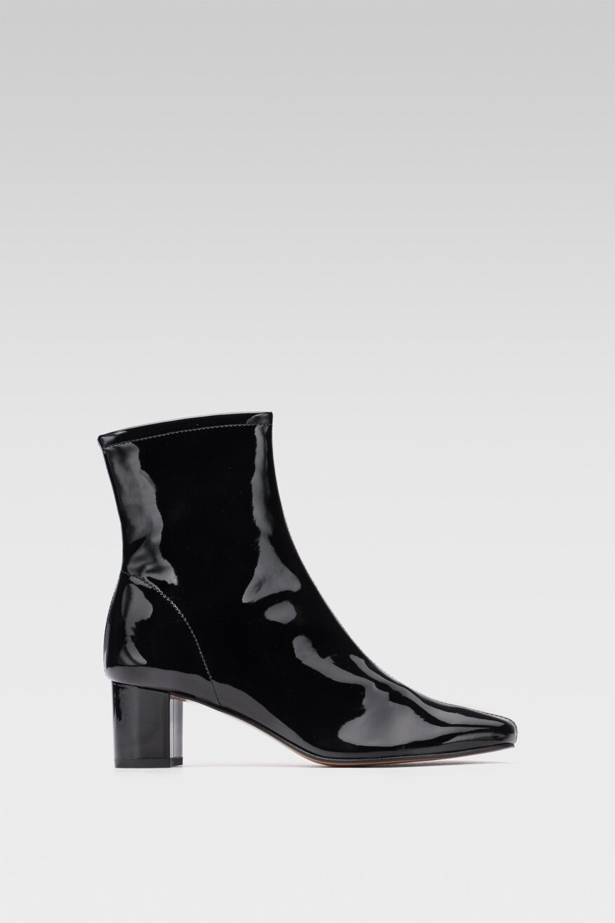 
                Gino Rossi - Skórzane botki na obcasie - 5903698674193