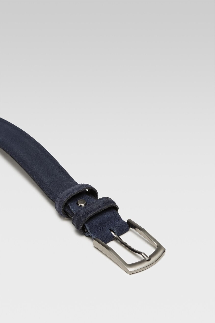 
                Lasocki - Pasek męski skórzany niebieski - 5904248887230