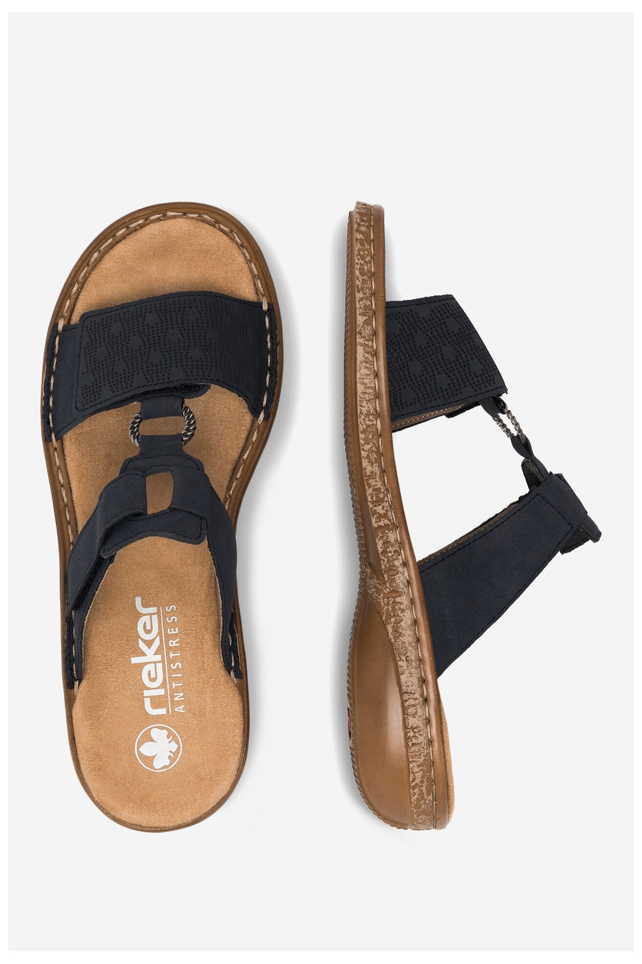 Klapki Rieker 62885-14 Niebieski