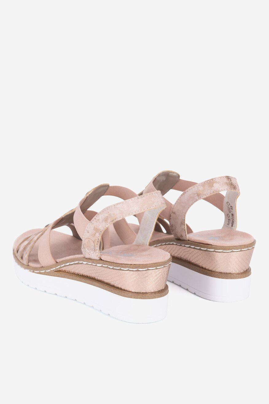 
                Rieker - Sandały na koturnie - 2230056171142