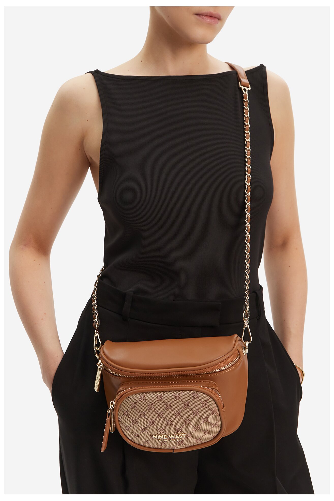 Torebka NINE WEST CEO-OLIVIA-O24294 Brązowy